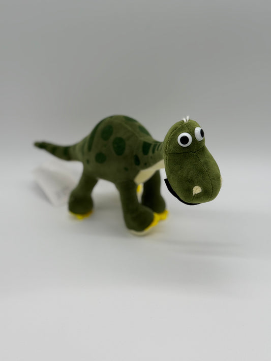 Green & Yellow Stegosaurus Plush Toy – Medium Dinosaur Stuffed Animal, 10–14"