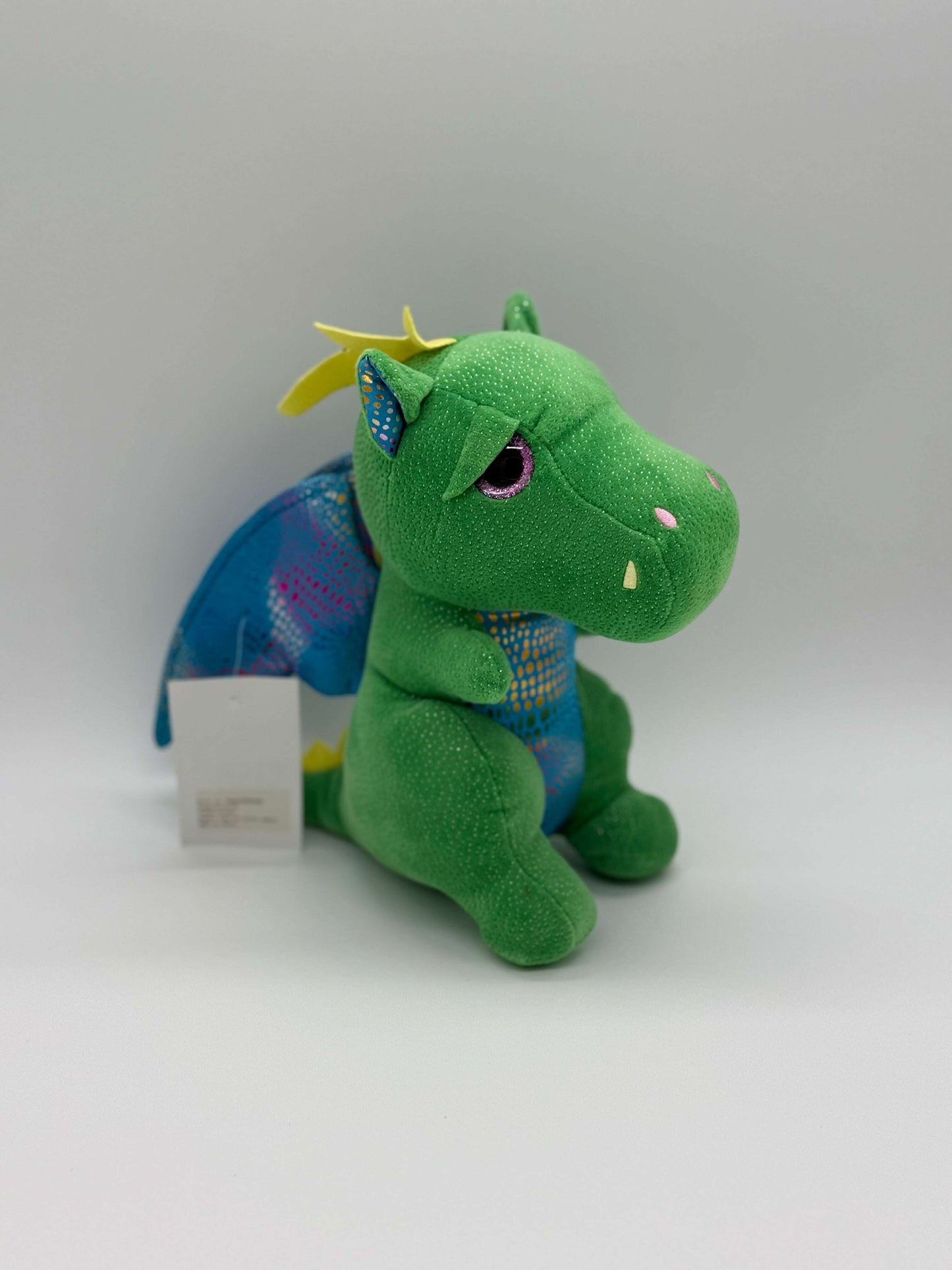 Green Dragon Plush Toy with Wings – Medium Stuffed Animal, 8–11" - COLO