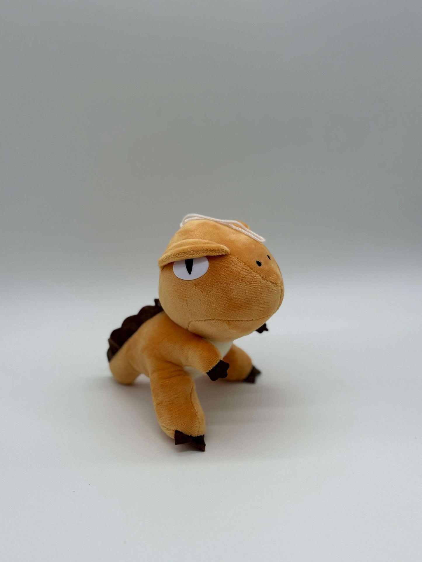Orange Mini Dinosaur Plush Keychain – Cute Stuffed Animal, Small 6–8" - COLO