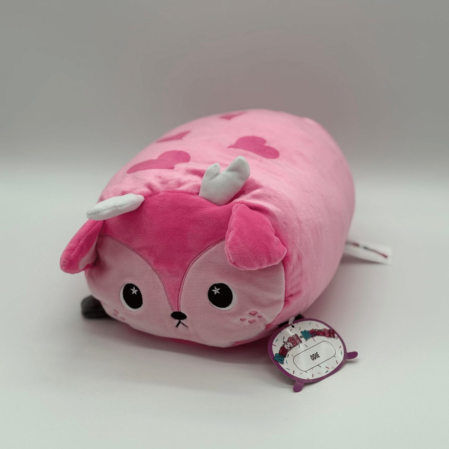 Moosh Moosh Pink Deer Squish Pillow – 8x10" - COLO