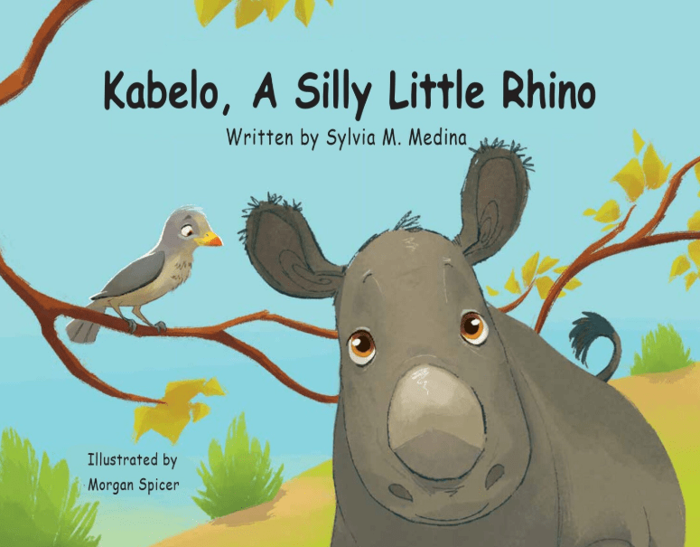 Green Kids Club KABELO A SILLY LITTLE RHINO - COLO