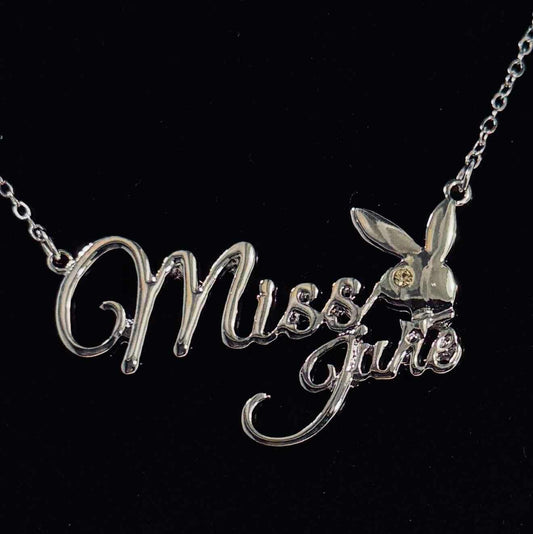 PLAYBOY MISS June w/BIRTH MONTH STONE Necklace jewelry - COLO