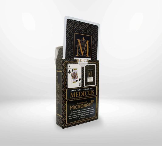 Casino Playing Cards with Poker protective Protected Medicus Desk of Card (BLACK) - COLO
