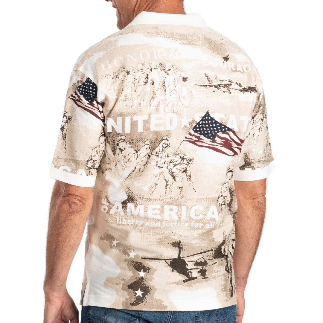 Men's Norman Flag Historic 100% Cotton Polo Shirt