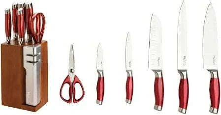 New England Cutlery 7 Piece Stainless Steel Cutlery Set with Detachable Knife Sharpener - COLO
