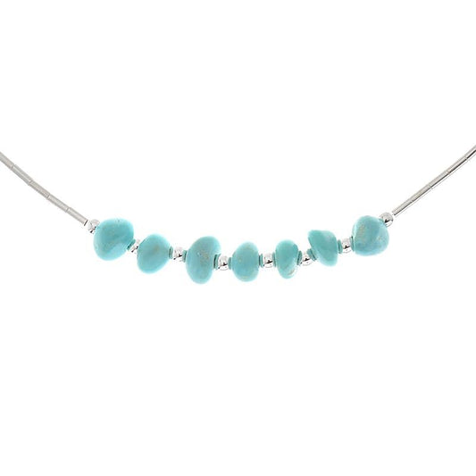 Sterling Silver Nugget Anklet 10"