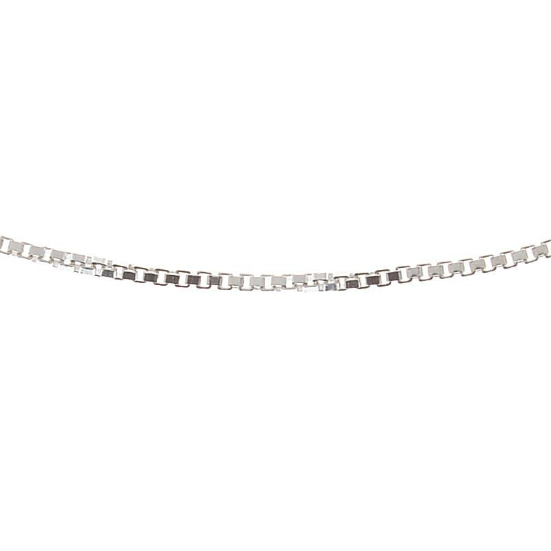 Sterling Silver Box Chain Anklet 9"