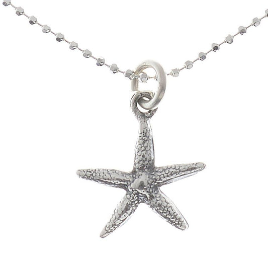 Sterling Silver Starfish Anklet 10"