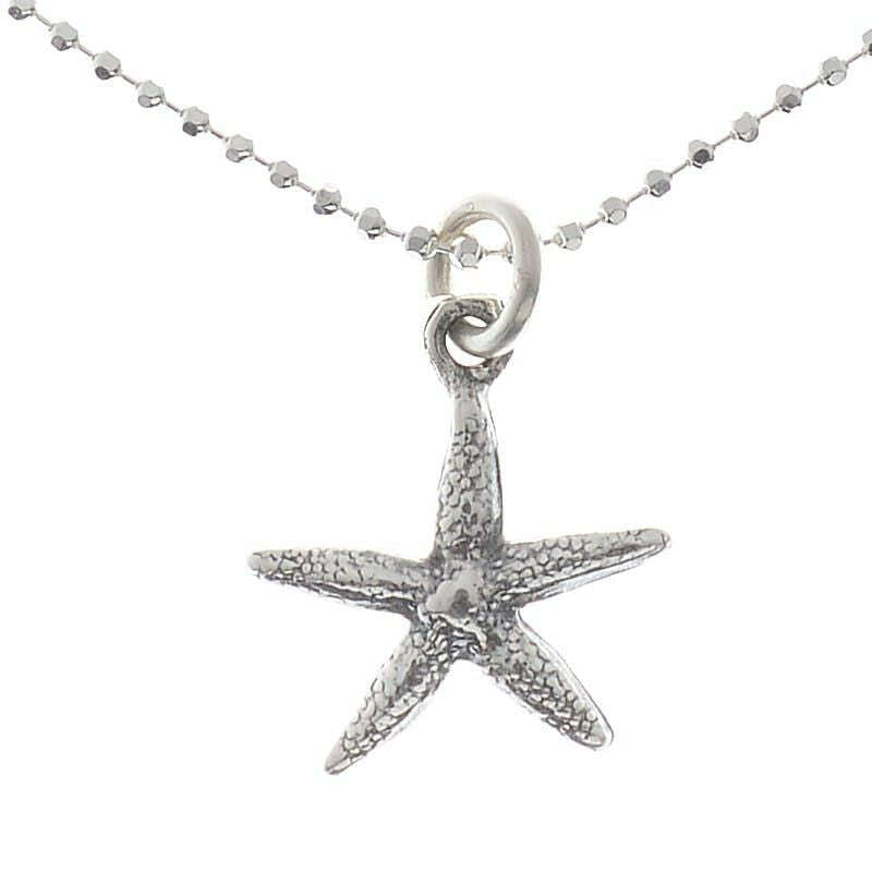 Sterling Silver Starfish Anklet 10" - COLO