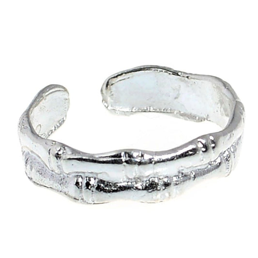 Sterling Silver Bamboo Toe/Midi Ring