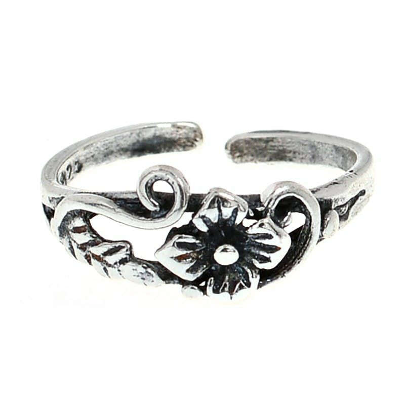 Sterling Silver Kiss Dolphin Toe/Midi Ring - COLO