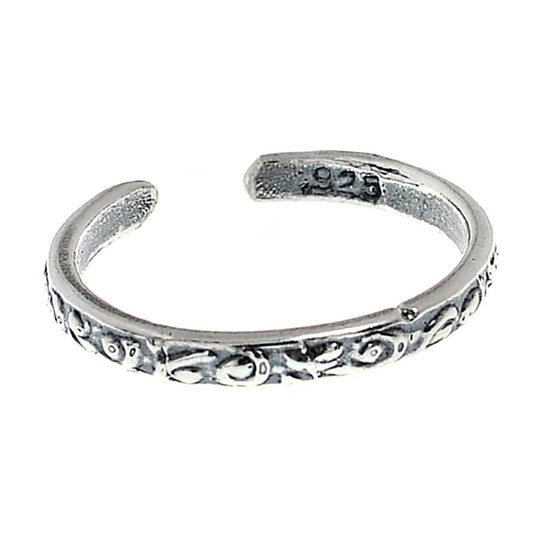 Sterling Silver Antique Toe/Midi Ring