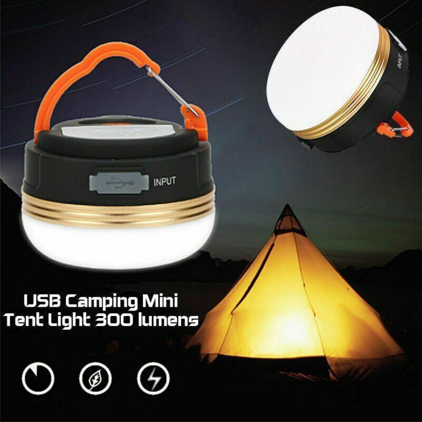 3-Mode Portable LED Camping Lantern