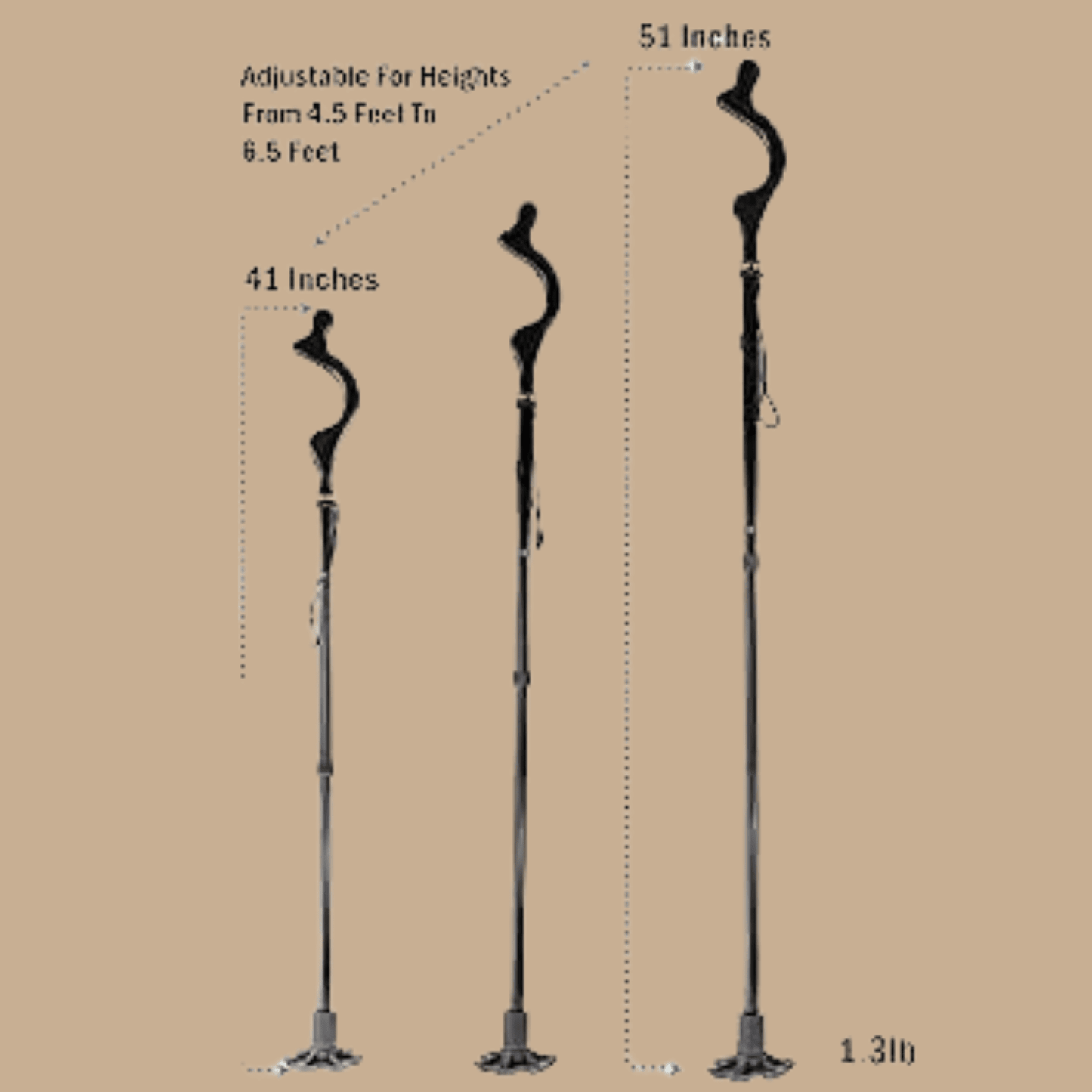Campbell Posture Cane Folding Walking Cane for Seniors - COLO