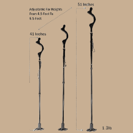 Campbell Posture Cane Folding Walking Cane for Seniors - COLO