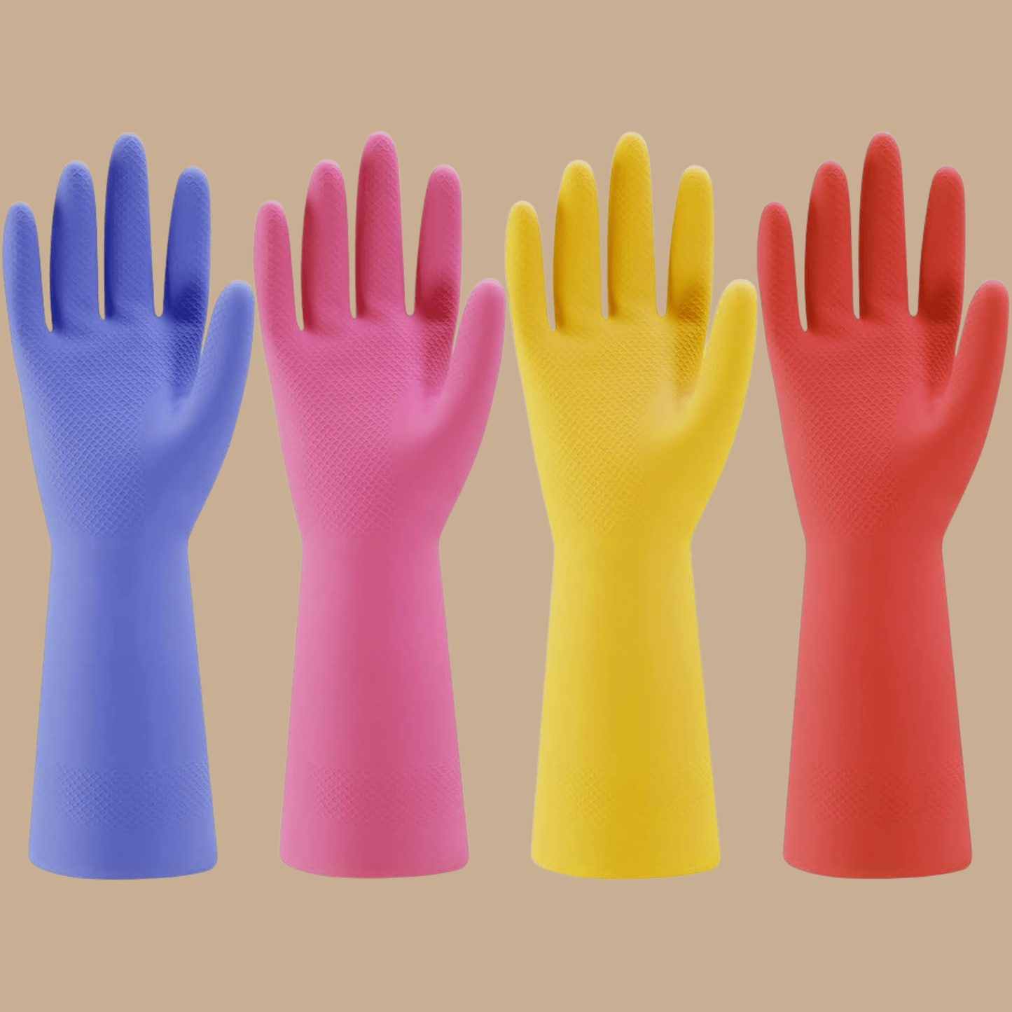 Multi-Purpose Silicone Washing-Up Gloves (Assorted Colors) - COLO