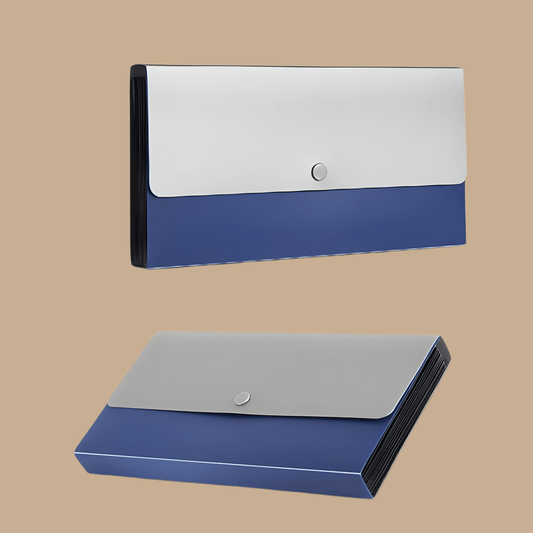 Small Accordion File Organizer A6 - Blue - COLO