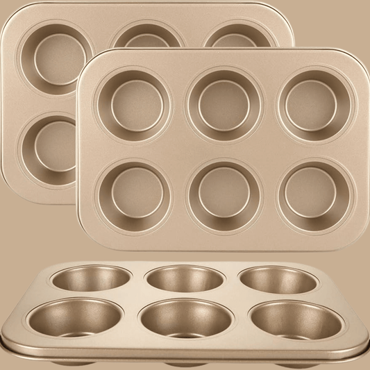 Gold Carbon Steel Non-Stick Muffin Pan - COLO