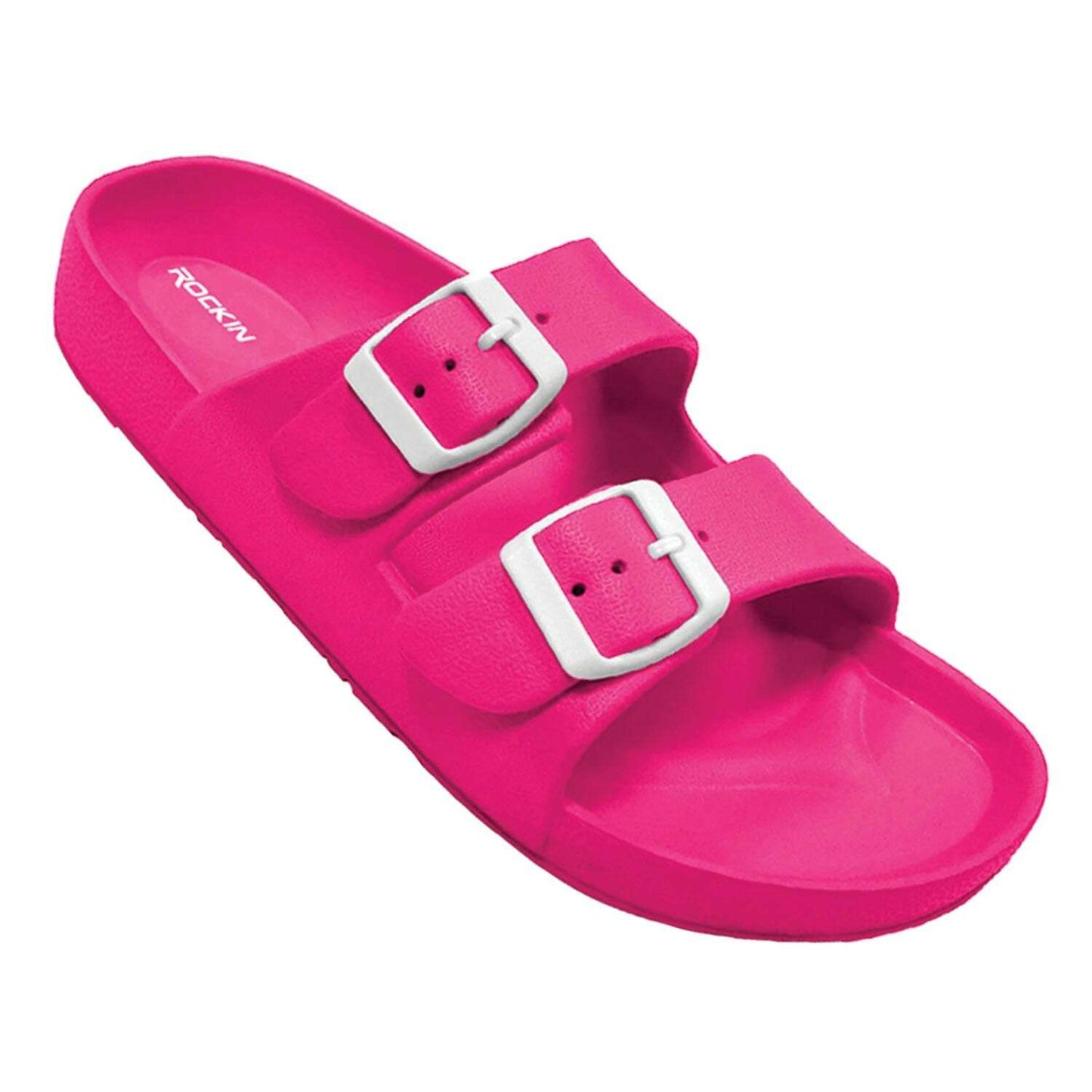 Huntington Buckle Sandals - Pop Pink - COLO