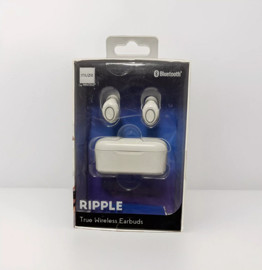 New Ripple True Wireless Bluetooth Earbuds Brand New in Package : White