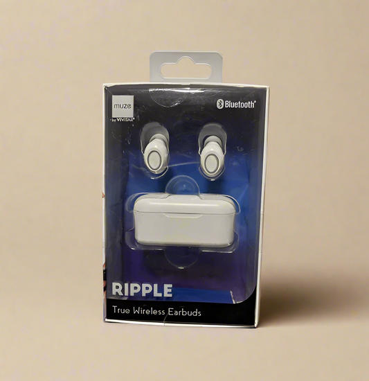 New Ripple True Wireless Bluetooth Earbuds Brand New in Package : White