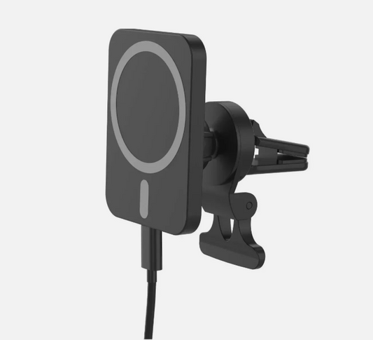 Just Wireless Magnetic Wireless Charger Car Mount 7.5W-15W - Black