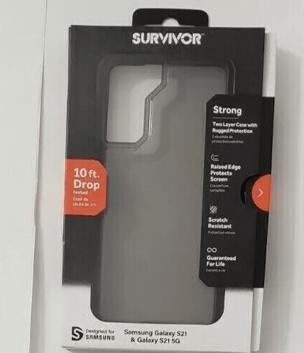 Griffin Survivor Strong Series Case for Samsung Galaxy (S21+) 5G - Smoke Black - COLO