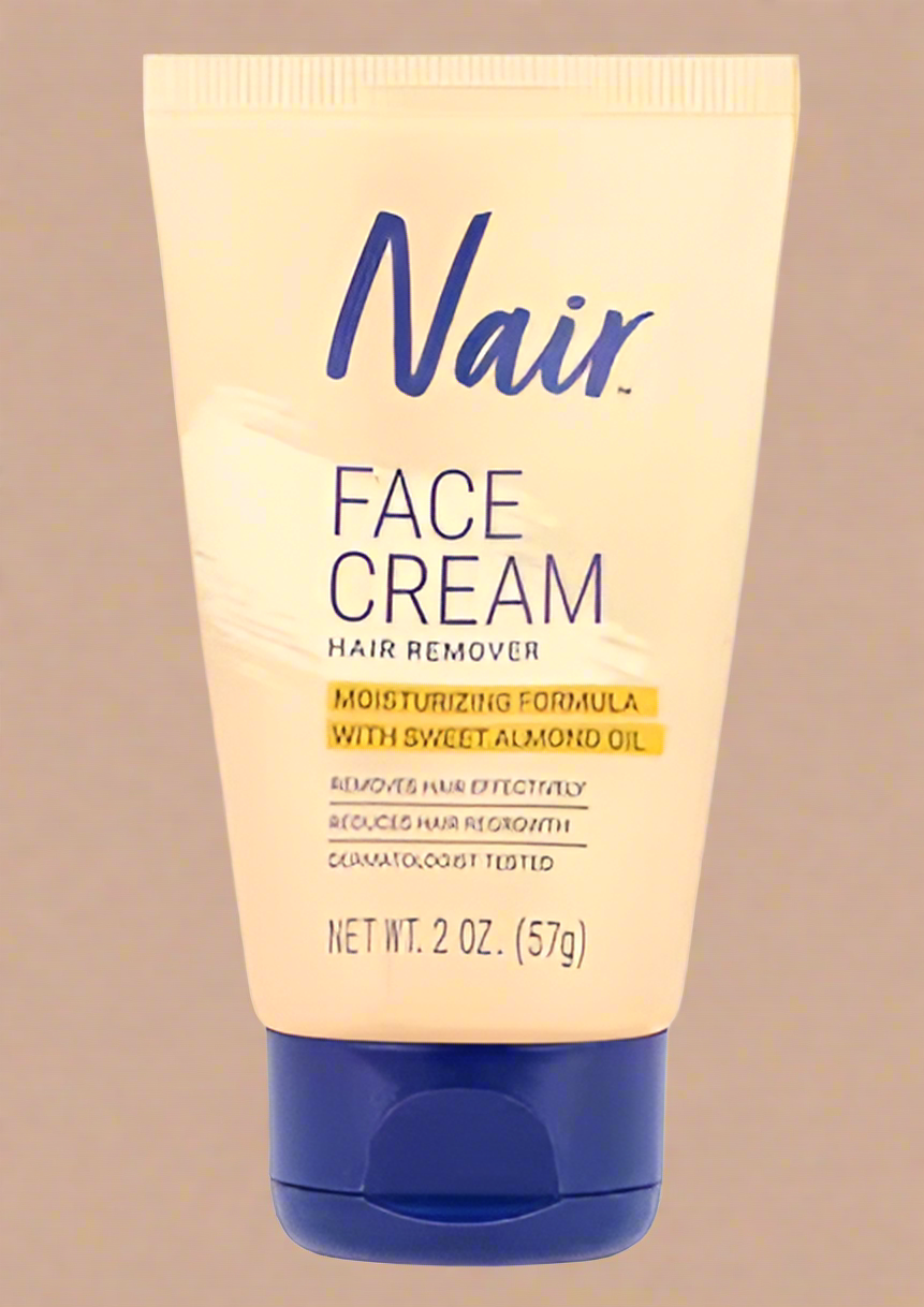 Nair Hair Removal Cream for Face with Baby Oil – 2 oz