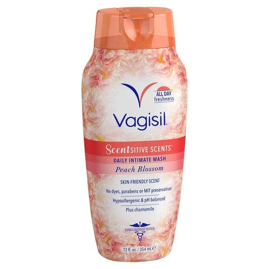 Vagisil Scentsitive Scents Daily Intimate Wash – Peach Blossom, 12 oz