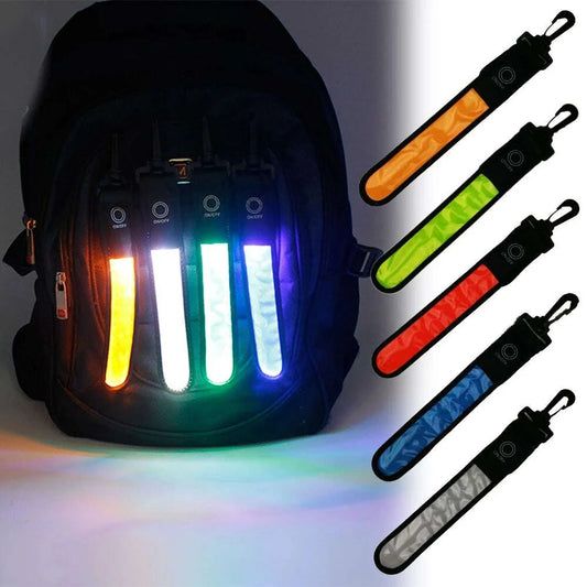 LED Backpack & Bicycle Tail Light – Safety Warning Light (Blue, Red & Green) - COLO