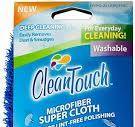 Clean Touch Blue Microfiber Super Cloth 12" x 12"