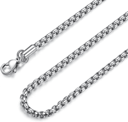 FASHION 3MM BOX CHAIN designed with round links 20" - COLO