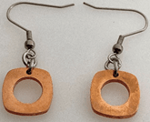 JEWELRY FASHION Open Circles Disk with Fish Hook Earring - COLO
