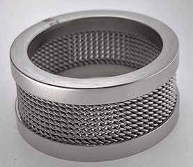 FASHION Band with Mesh Inlay Ring - COLO