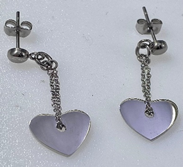 JEWELRY FASHION Hanging Hearts Post Earring