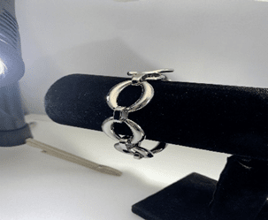 Fashion Stainless Steel Oval Link Bracelet with Toggle Lock 7" - COLO