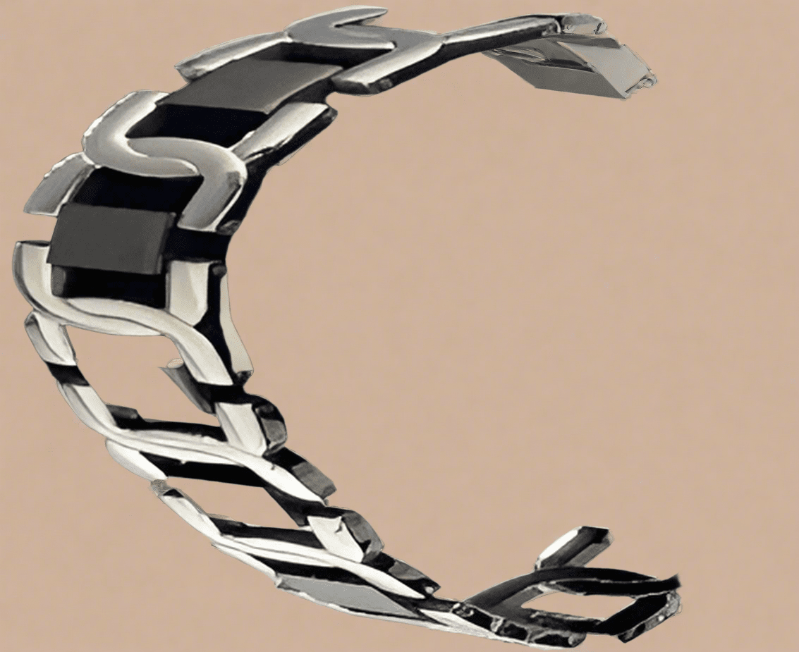 Fashion Black IP Stirrup Bracelet 8.5" - COLO