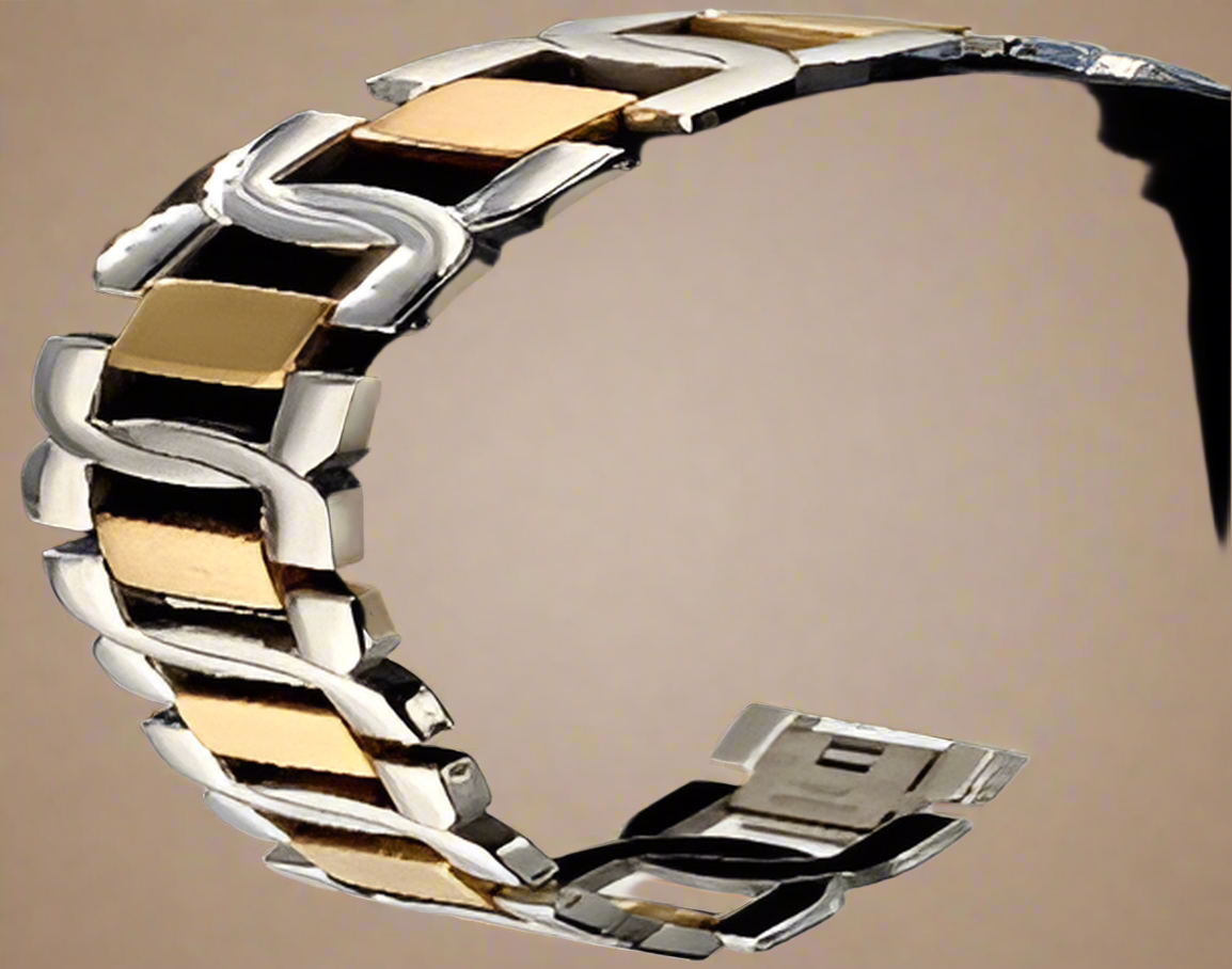 Fashion Yellow IP Stirrup Bracelet 8.5"