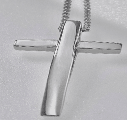 JEWELRY FASHION Open Cross on Link Chain 20" - COLO