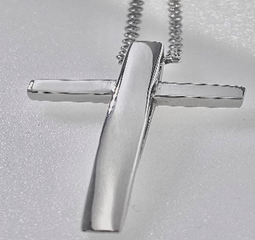 JEWELRY FASHION Open Cross on Link Chain 20"