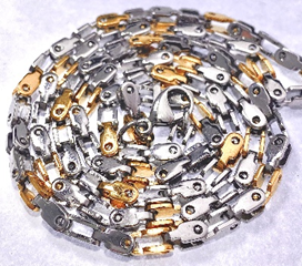 FASHION Two Tone Bike Chain 24 inch