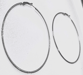 JEWELRY FASHION XLarge Plain Hoop Earring - COLO