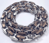 FASHION Copper Plated H Link Chain 18" Necklace - COLO
