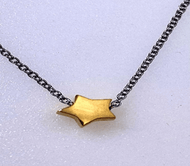 FASHION Gold IP Plated Tiny Star Necklace 16: Chain - COLO
