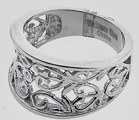 FASHION Filgree Band Ring - COLO