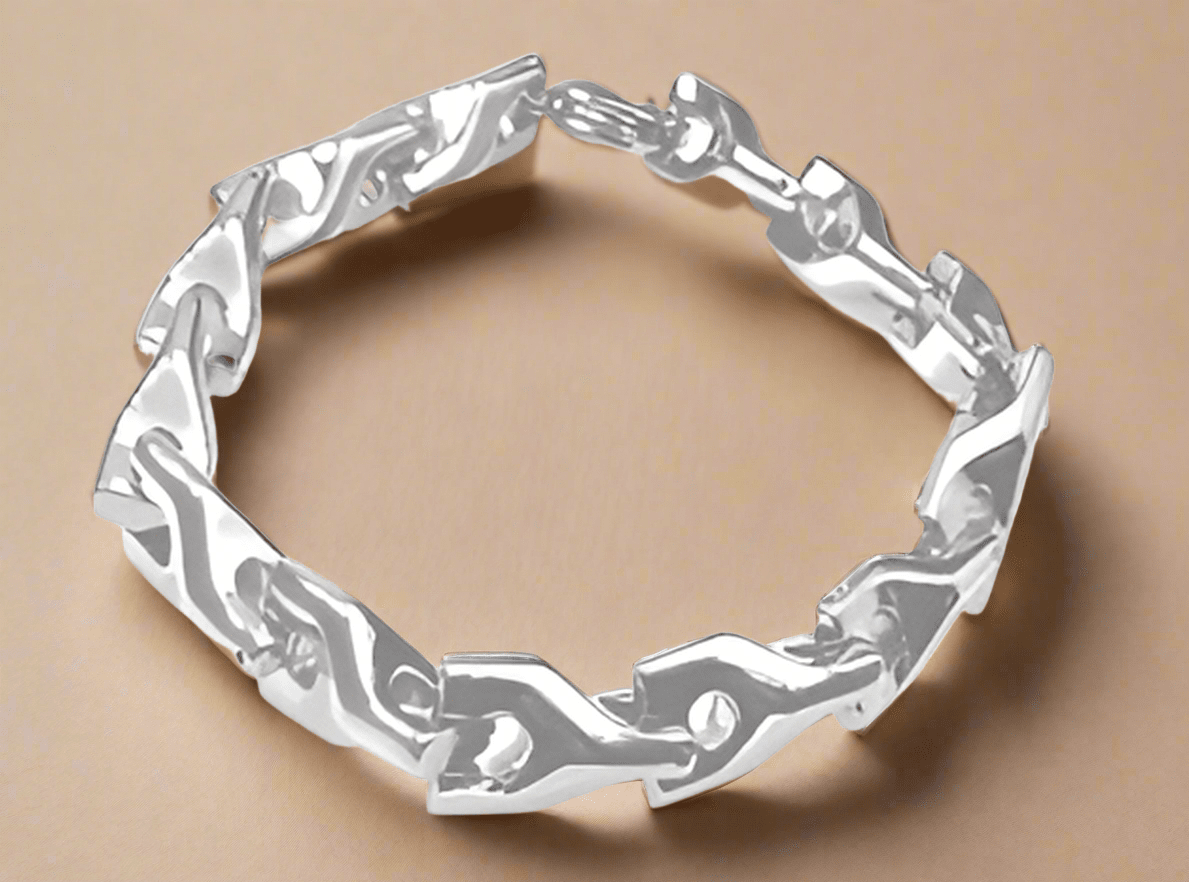 Fashion Y High Polish Bracelet 8.5" - COLO