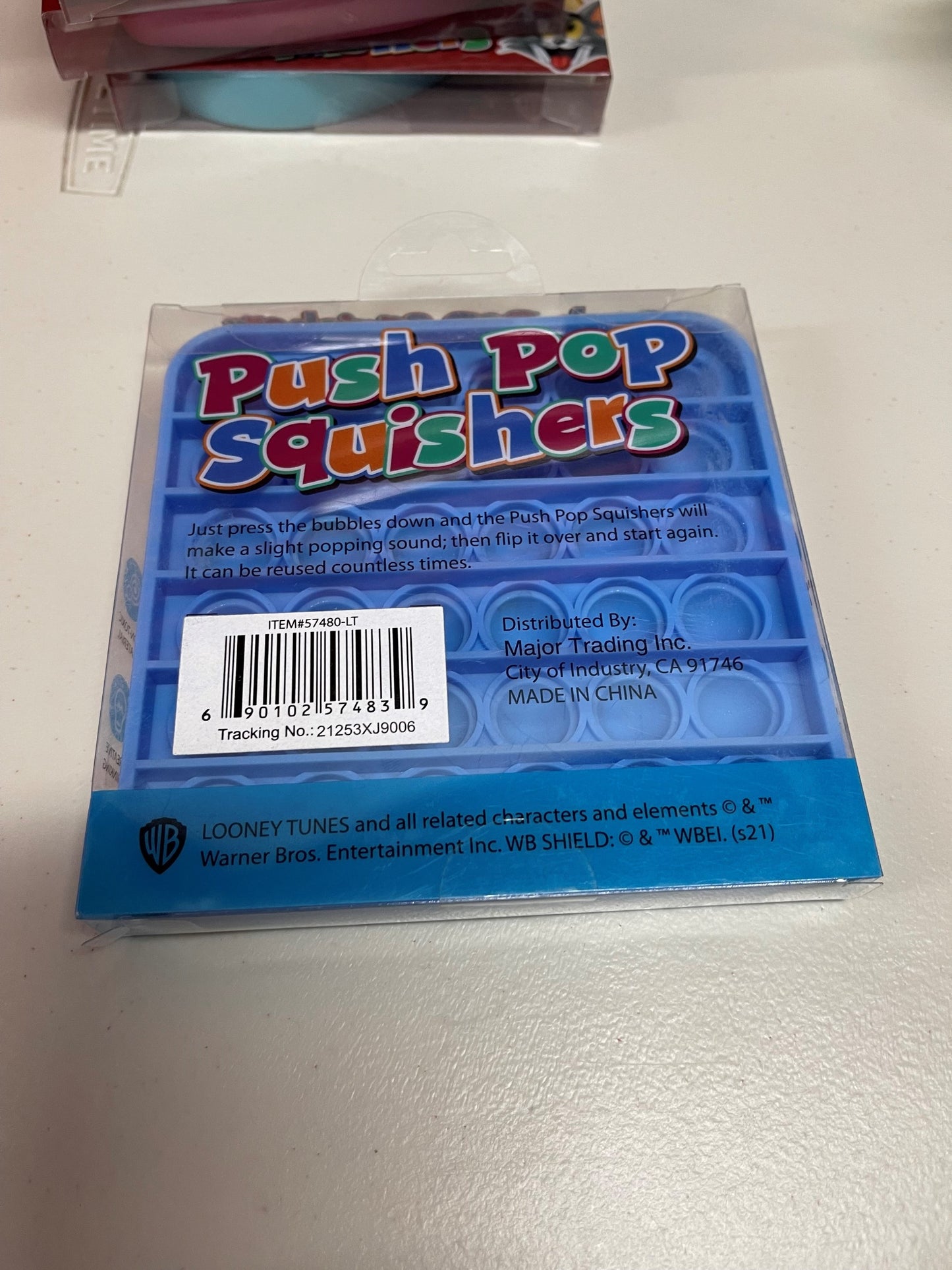 SCOOBY-DOO! Push Pop Squishies Squishers Backpack Fidget Toy BLUE SQ