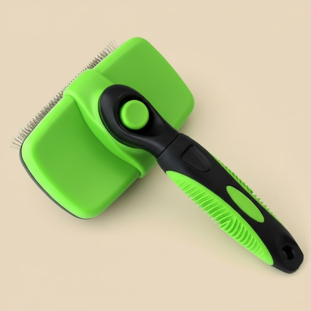 Self-Cleaning Pet Brush – Gentle Grooming Tool for Dogs & Cats