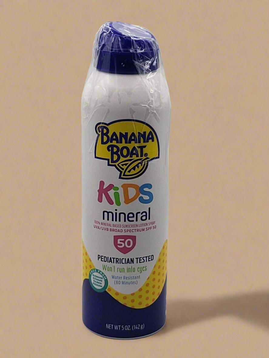 Banana Boat Kids Mineral-Based Sunscreen Lotion Spray SPF 50