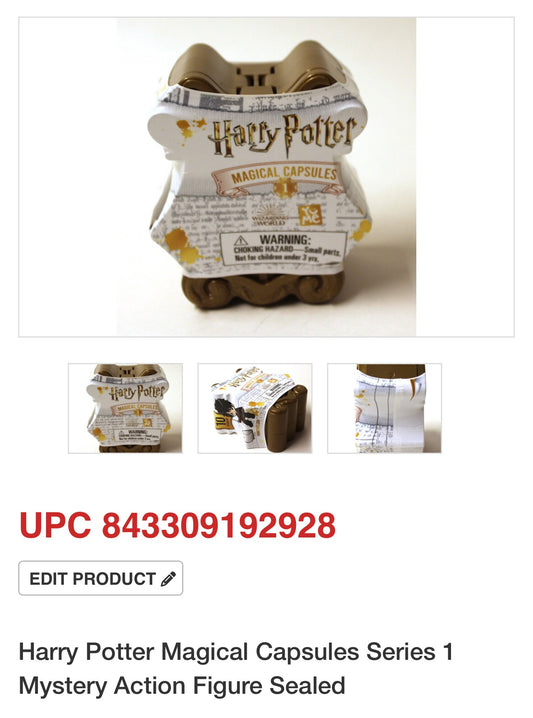 Harry Potter Magical Capsules Series 1 Mystery Action Figure (Sealed)